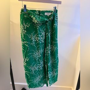 ba&sh green floral skirt